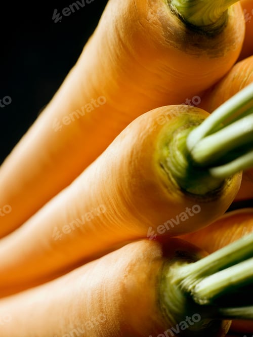 Preview: A cropped shot of a pile of carrots