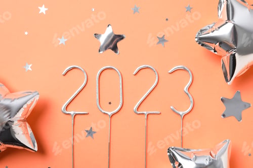 Preview: Concept of Happy New Year 2023, Happy New Year composition