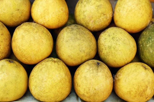 Preview: Fresh pomelo at the street market. Chiang Mai, Thailand.