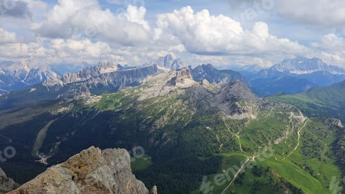 Preview: Aerial View Over Dolomites Mountains