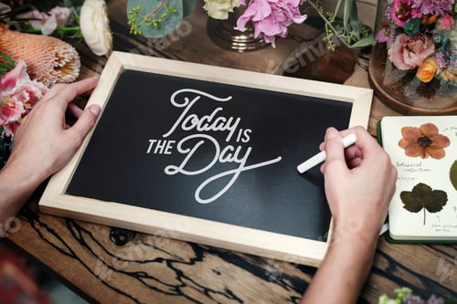 Preview: Black chalk board mockup