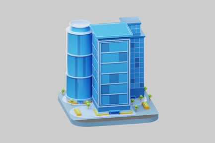 Preview: Blue office building complex