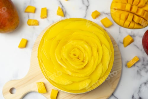 Preview: No bake mango cheesecake