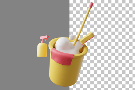 Preview: Cleaning Tools 3D Icon