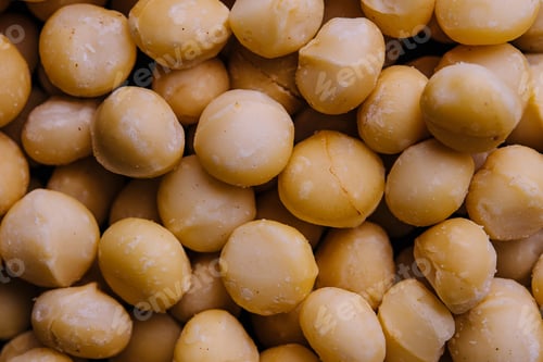 Preview: delicious macadamia nuts top view