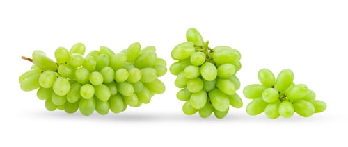 Preview: Green grape isolated on white background