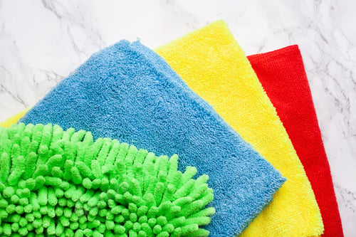 Preview: cleaning household colorful microfiber cloth