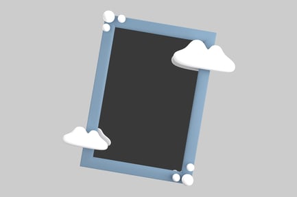Preview: Cartoon weather inspired photo frame