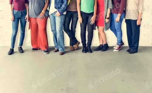 Preview: Girls Friendship Togetherness Community Copy Space Concept