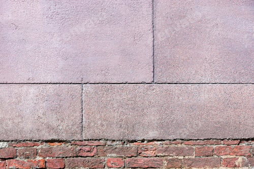 Preview: Old Texture Of The Destroyed Brick Wall With Grained Cement Plaster For Architectural Background