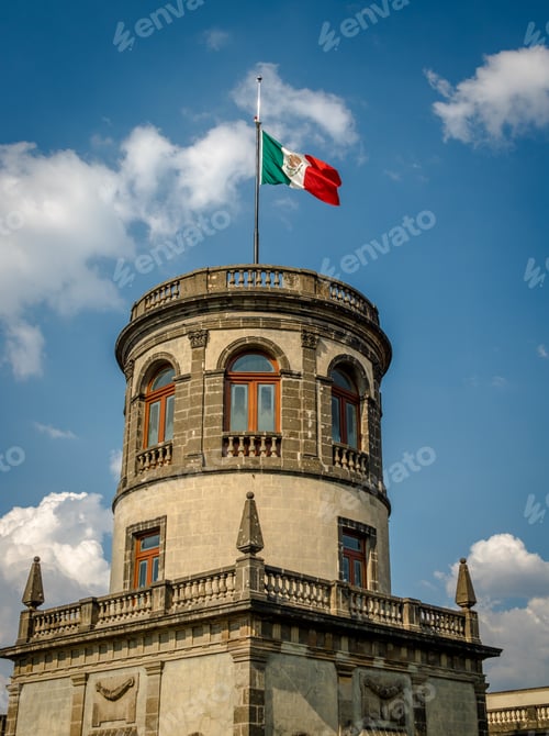Preview: Chapultepec castle tower, Mexico city