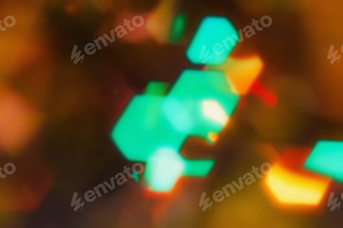 Preview: Abstract Outline Of Light- Colored Circles Bokeh. Blurred Background