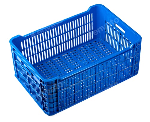Preview: Plastic storage box on a white background