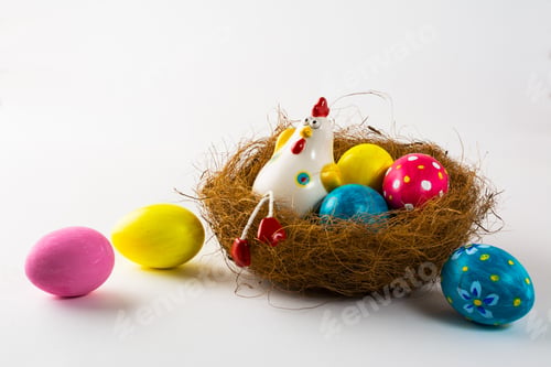 Preview: Porcelain Hen and Easter eggs