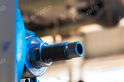 Preview: Industrial automotive machine tool equipment parts details close up