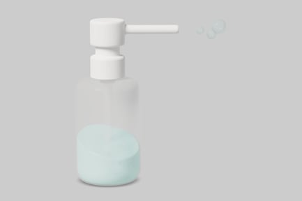 Preview: Bottle with a Pump Dispenser