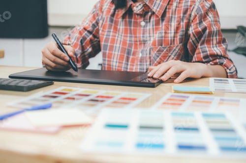 Preview: Programmer and UX UI designer working in a software development and coding technologies.