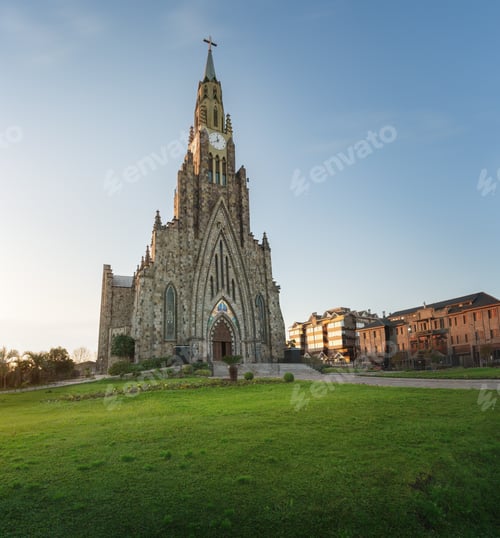 Preview: Cathedral of Stone at sunrise (Catedral de Pedra) - Canela, Rio Grande do Sul, Brazil