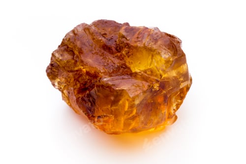 Preview: Brown caramelized sugar on white background.