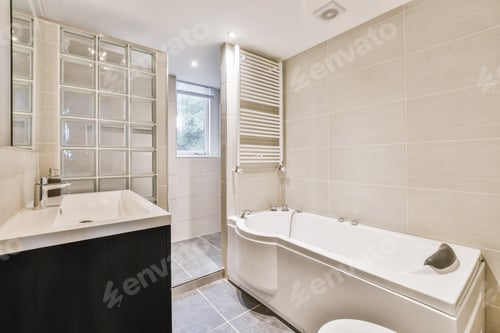 Preview: Mind-blowing bathroom with a modern bathtub