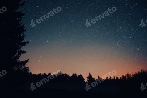 Preview: Scenic view of a starry sky and the milky way at night