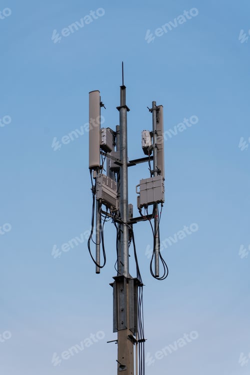 Preview: Global 5G network infrastructure: high-speed wireless communication tower.