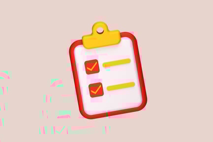 Preview: Clipboard Checklist 3D Illustration