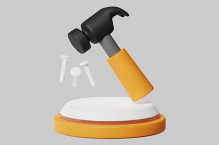 Preview: Stylized Hammer and Nails