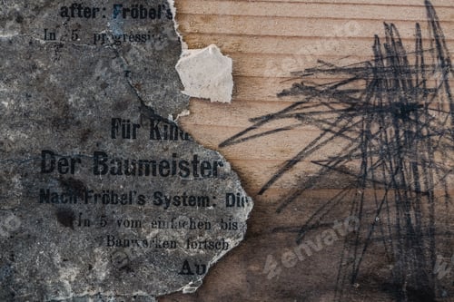 Preview: Old shabby lacerated book