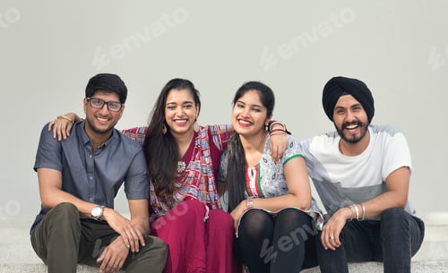 Preview: Indian Ethnicity Community Casual Cheerful Concept