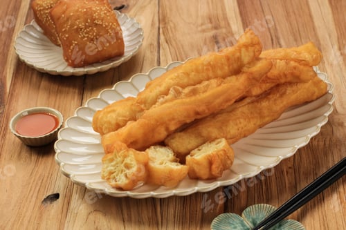Preview: Cakwe or Chinese Oil Bread Stick is Indonesian Traditional Food