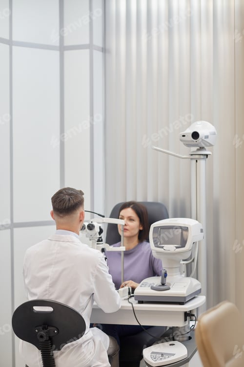 Preview: Young Woman in Opthalmology Clinic