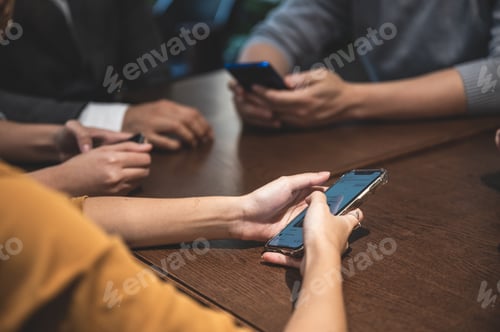 Preview: business partners meeting in modern office, coworking space