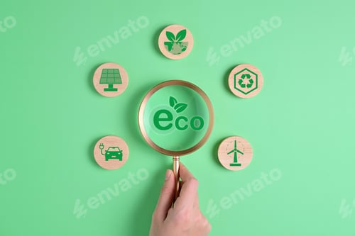 Preview: Eco system for green energy, Recycle reduce and reuse concept, Energy sources for renewable and