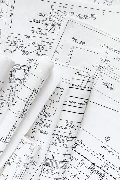 Preview: Architects concept, engineer architect designer freelance work on start-up project drawing, construc