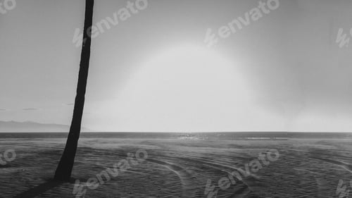 Preview: Waves rolling up on the beach
