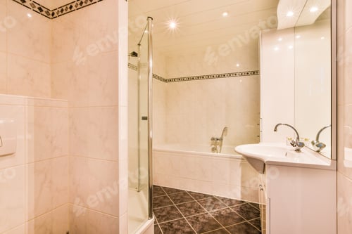 Preview: the ensuite shower and sink in the master ensu
