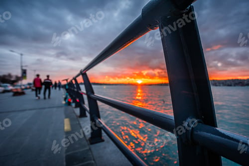 Preview: Sunset from the coast of Istanbul city