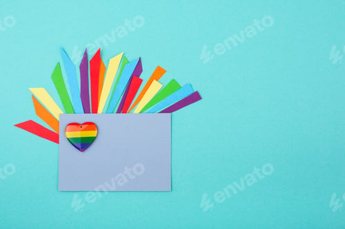 Preview: Pride month concept with LGBTQ flag