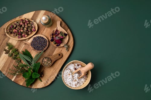 Preview: Botanical blends, salt, herbs, essencial oils for naturopathy
