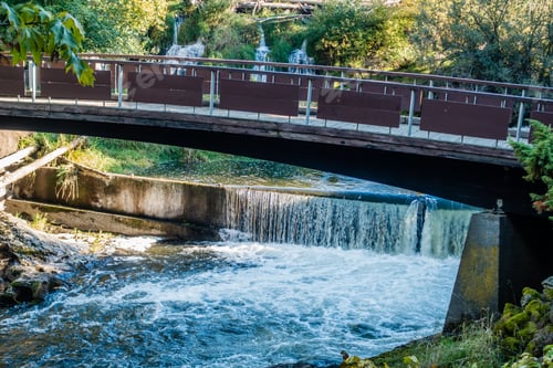 Preview: A View Of A Bridge At Tumwater Falls.