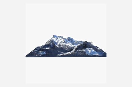 Visualização: Cordilheira nevada