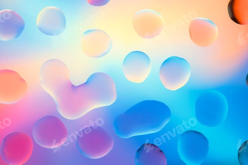 Preview: water drops with colorful background