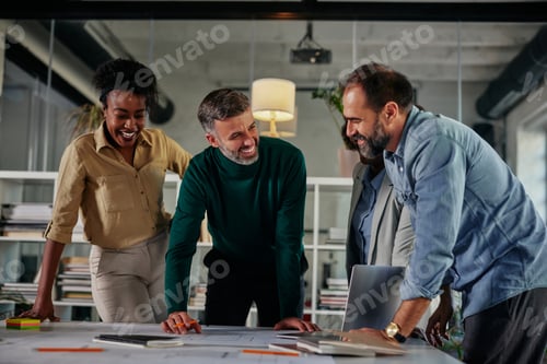 Preview: Diverse group of businesspeople having a meeting in the office