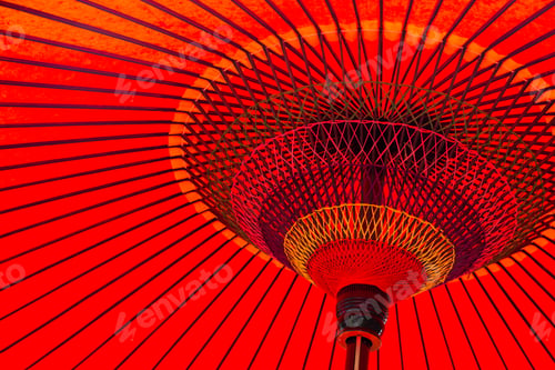 Preview: Japanese red umbrella