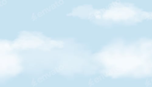 Preview: Sky Blue,Cloud Background,Horizon Spring Clear Sky in Morning by the beach