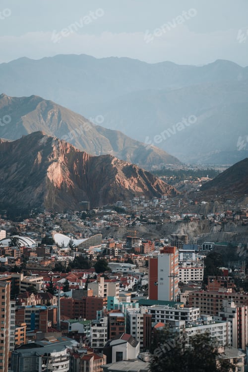 Preview: Amazing Panoramic View of Capital of Bolivia La Paz South America El Alto