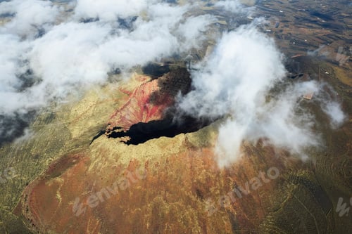 Preview: The volcano Monte Corona in the north of Lanzarote, Canary Islands, Spain