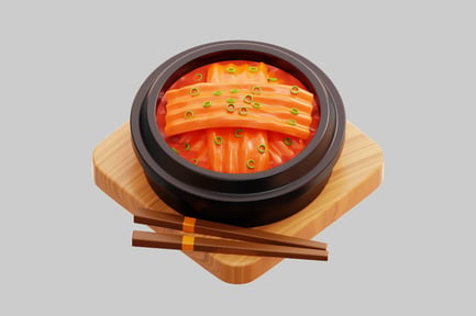 Preview: 3D Korean Kimchi With Chopsticks