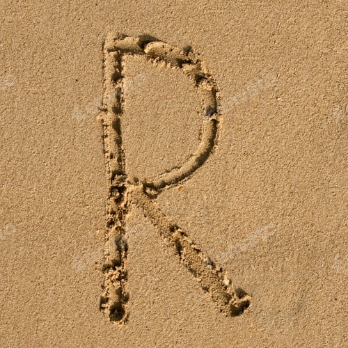Preview: English sandy alphabet
